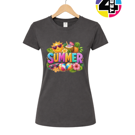 Summer Time Tropical Fruit Sun Women's Tee