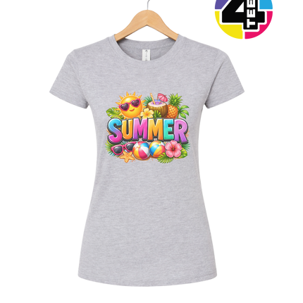 Summer Time Tropical Fruit Sun Women's Tee