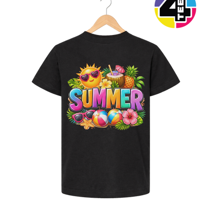 Summer Time Tropical Fruit Sun Youth Tee
