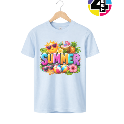 Summer Time Tropical Fruit Sun Youth Tee
