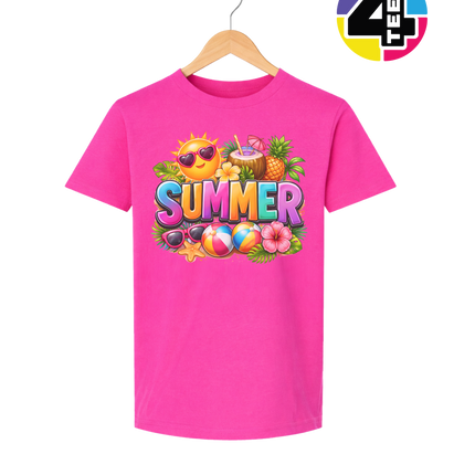 Summer Time Tropical Fruit Sun Youth Tee