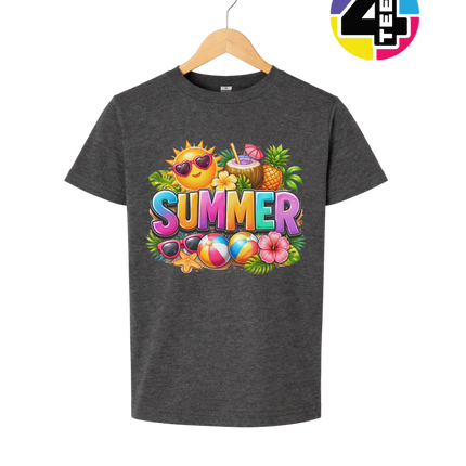 Summer Time Tropical Fruit Sun Youth Tee