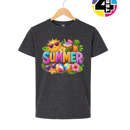 Summer Time Tropical Fruit Sun Youth Tee