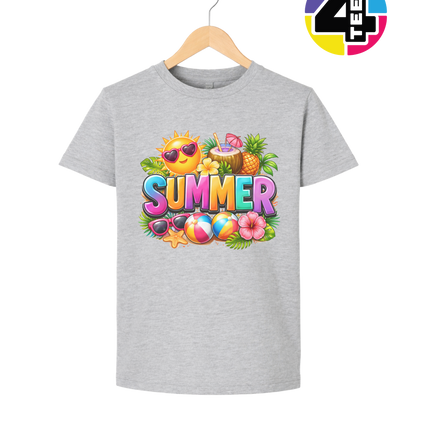 Summer Time Tropical Fruit Sun Youth Tee