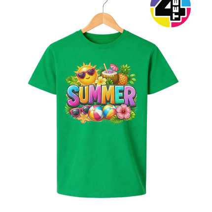 Summer Time Tropical Fruit Sun Youth Tee