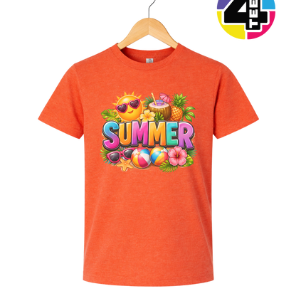 Summer Time Tropical Fruit Sun Youth Tee