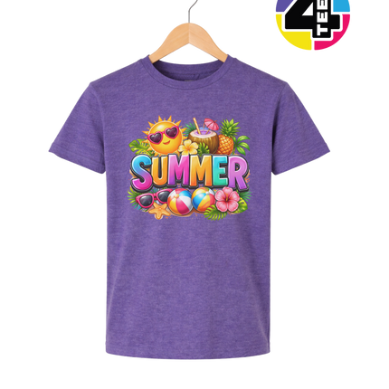 Summer Time Tropical Fruit Sun Youth Tee