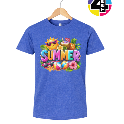 Summer Time Tropical Fruit Sun Youth Tee