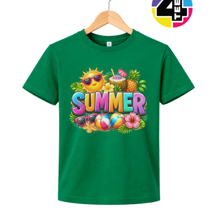 Summer Time Tropical Fruit Sun Youth Tee
