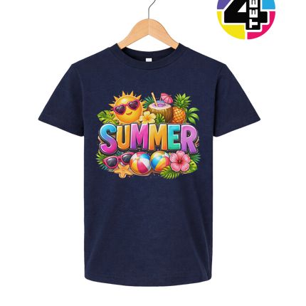 Summer Time Tropical Fruit Sun Youth Tee