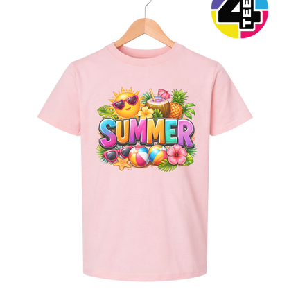 Summer Time Tropical Fruit Sun Youth Tee