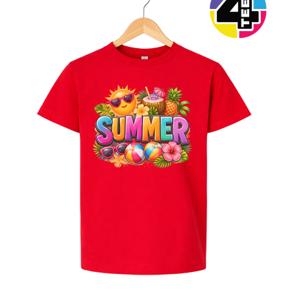 Summer Time Tropical Fruit Sun Youth Tee