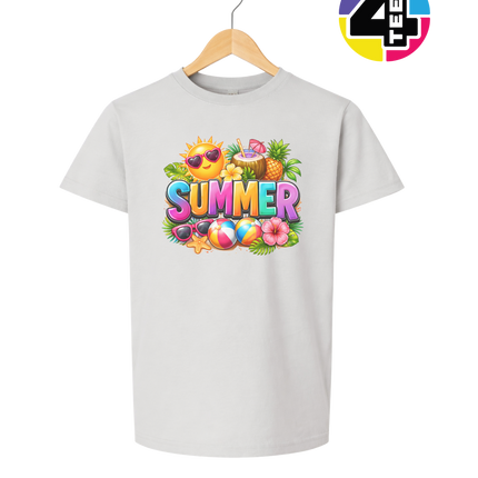 Summer Time Tropical Fruit Sun Youth Tee