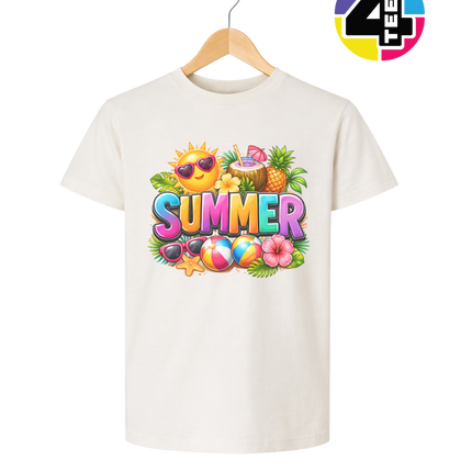 Summer Time Tropical Fruit Sun Youth Tee