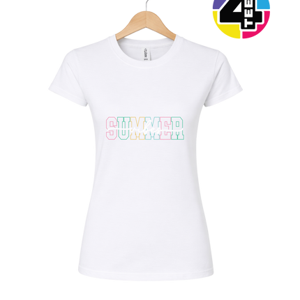 Colorful Summer Vibes Women's Tee