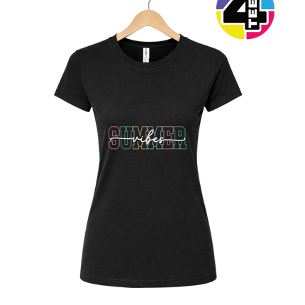 Colorful Summer Vibes Women's Tee