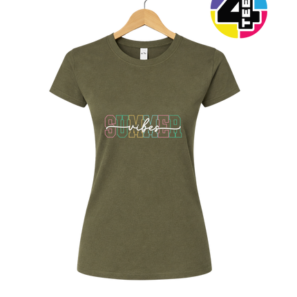 Colorful Summer Vibes Women's Tee