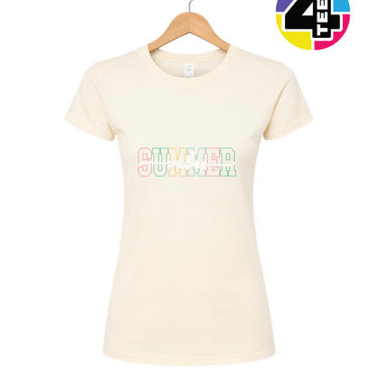 Colorful Summer Vibes Women's Tee