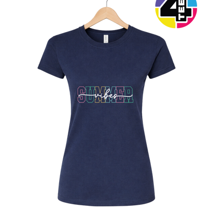 Colorful Summer Vibes Women's Tee
