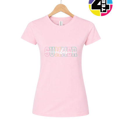 Colorful Summer Vibes Women's Tee
