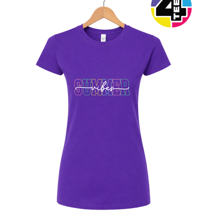 Colorful Summer Vibes Women's Tee