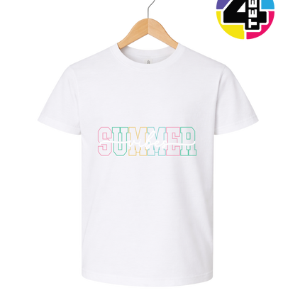 Colorful Summer Vibes Youth Tee