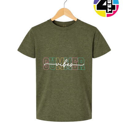 Colorful Summer Vibes Youth Tee