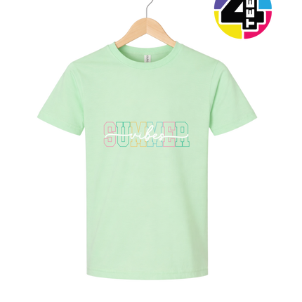 Colorful Summer Vibes Youth Tee