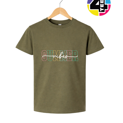 Colorful Summer Vibes Youth Tee