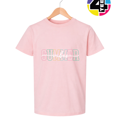 Colorful Summer Vibes Youth Tee