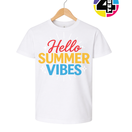 Hello Summer Vibes Youth Tee