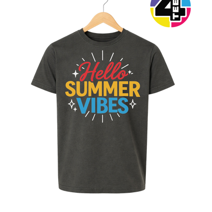 Hello Summer Vibes Youth Tee