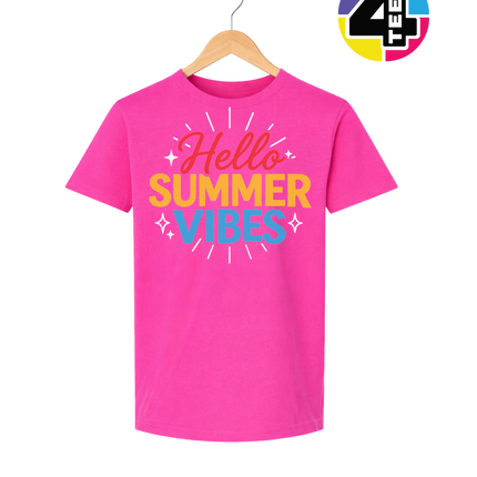 Hello Summer Vibes Youth Tee
