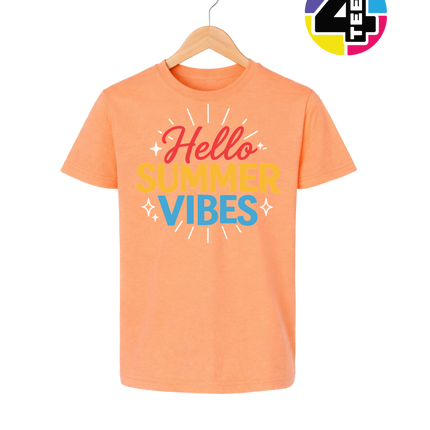 Hello Summer Vibes Youth Tee