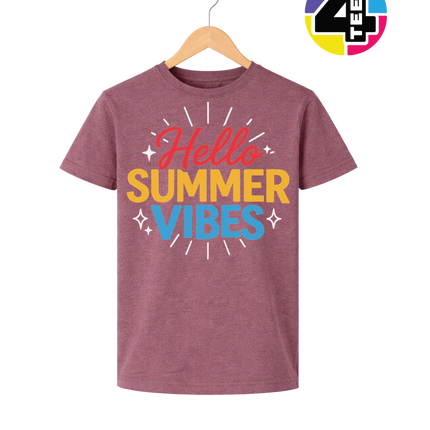 Hello Summer Vibes Youth Tee