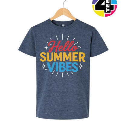 Hello Summer Vibes Youth Tee