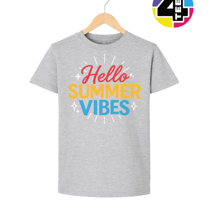 Hello Summer Vibes Youth Tee
