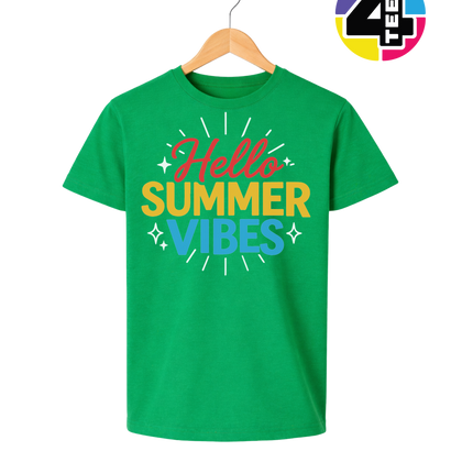Hello Summer Vibes Youth Tee