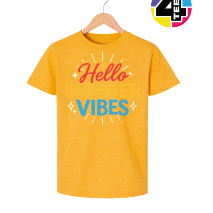 Hello Summer Vibes Youth Tee