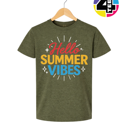 Hello Summer Vibes Youth Tee