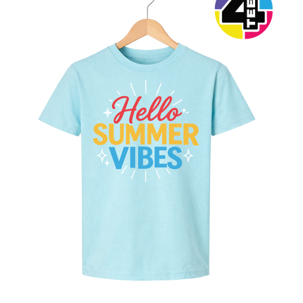 Hello Summer Vibes Youth Tee