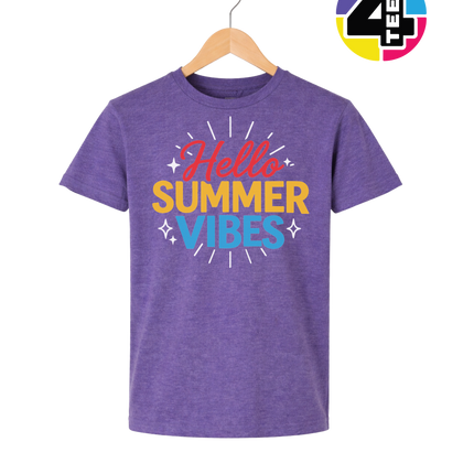 Hello Summer Vibes Youth Tee