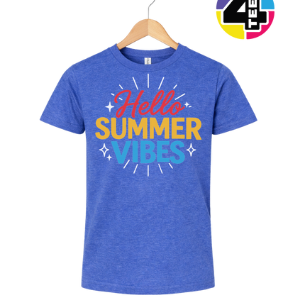 Hello Summer Vibes Youth Tee
