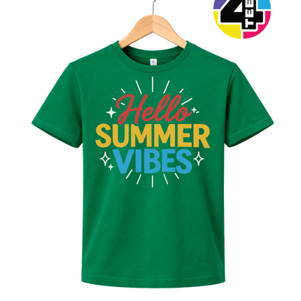 Hello Summer Vibes Youth Tee