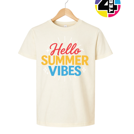 Hello Summer Vibes Youth Tee
