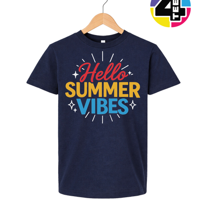 Hello Summer Vibes Youth Tee