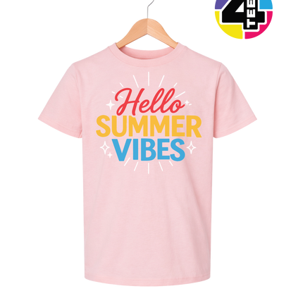 Hello Summer Vibes Youth Tee