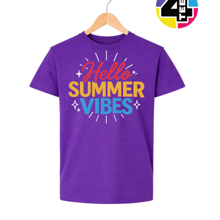 Hello Summer Vibes Youth Tee