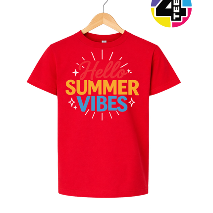 Hello Summer Vibes Youth Tee
