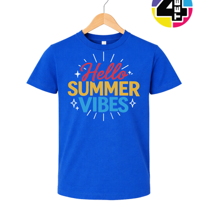 Hello Summer Vibes Youth Tee